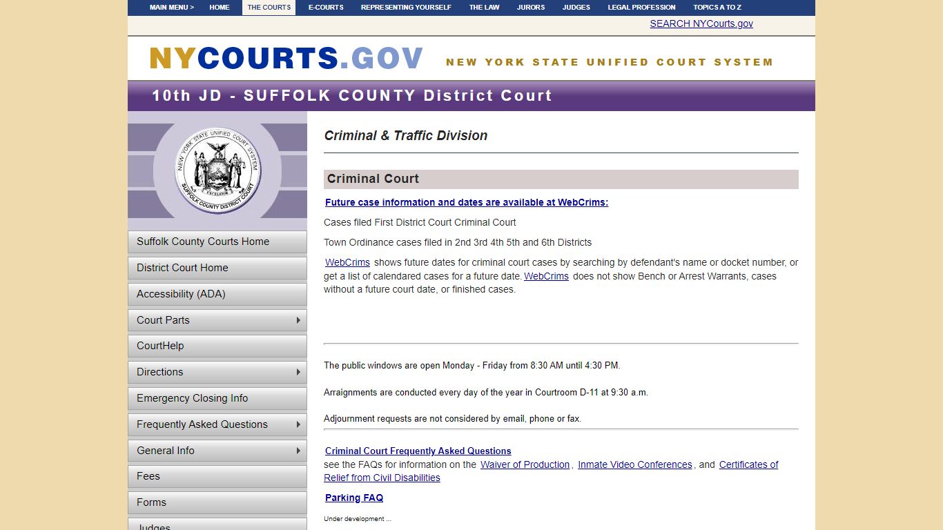 Suffolk District Court | NYCOURTS.GOV - Judiciary of New York